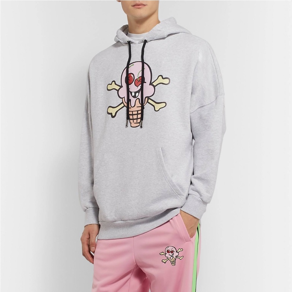 PALM ANGELS ice cream skull hoodie NWT